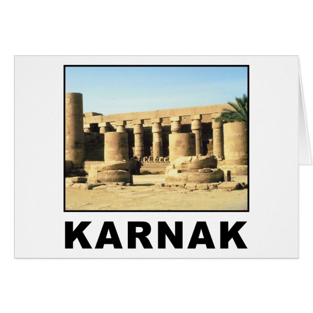 Cartão Egito Karnak (Frente Horizontal)