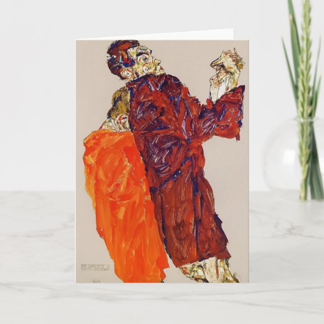 Cartão Egon Schiele- a verdade foi revelado (Frente)