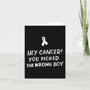 Cartão Ei Cancer Você Pegou a Festa de Infância Errada