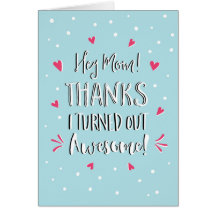 Ei, obrigados Dia de as mães