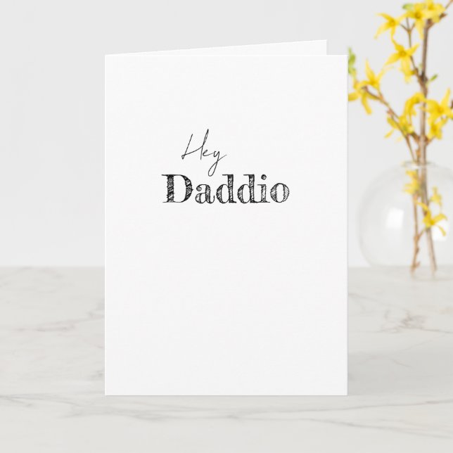 Cartão Ei Papai FELIZ DIA DOS PAIS Moderno (Flor Amarela)