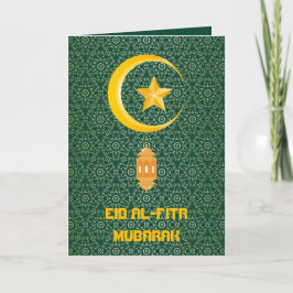 Cartão Eid al Fitr Mubarak Ramadan Kareem Moon Star