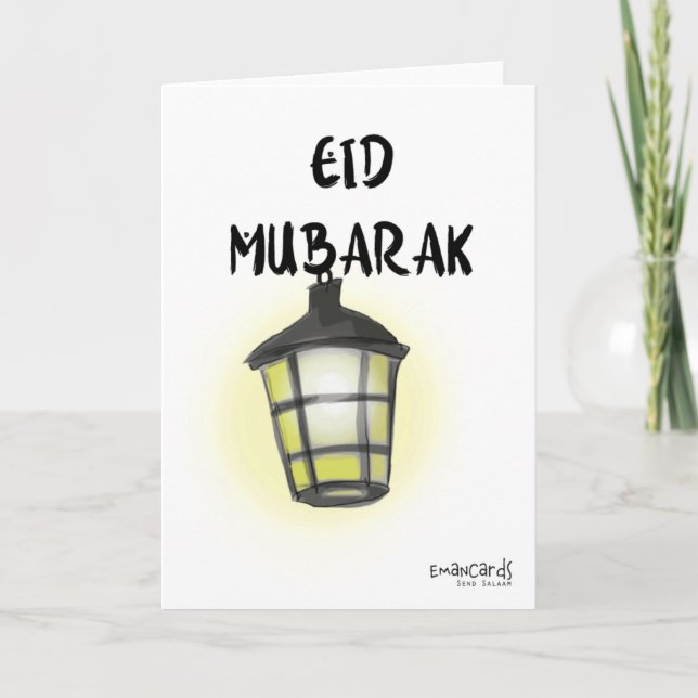 Cartão Eid Mubarak (Frente)