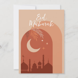 Cartão Eid Mubarak Eid Boho