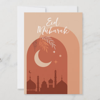Cartão Eid Mubarak Eid Boho