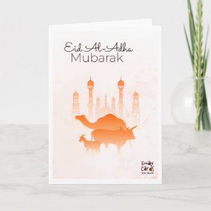 Cartão Eid ul Adha mubarak - Simples