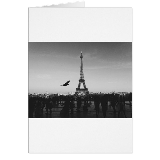 Cartão Eiffel Tower Paris França (Frente)