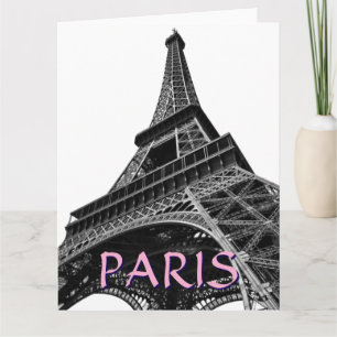 Cartão Eiffel Tower Paris Viagem Vintage Retro Art