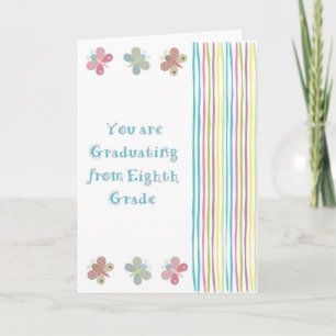 Cartão Eighth Grade Graduation Card for a Girl