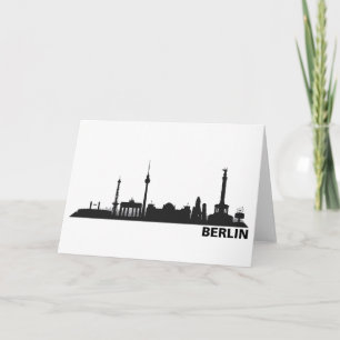 Cartão Einladungskarte mit Berlin Skyline.