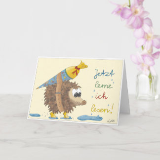 Cartão Einschulungskarte – liebevoll handgezeichnet 