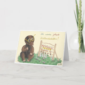 Cartão Einschulungskarte – liebevoll handgezeichnet Junge