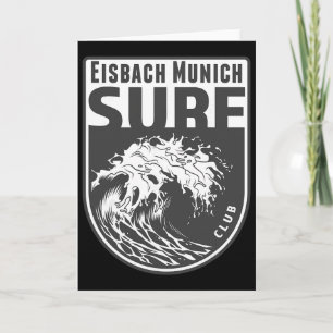Cartão Eisch, Munique Suvenir de Surf Ondas de Surf Féria