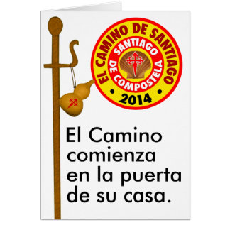 Cartão EL Camino de Santiago 2014
