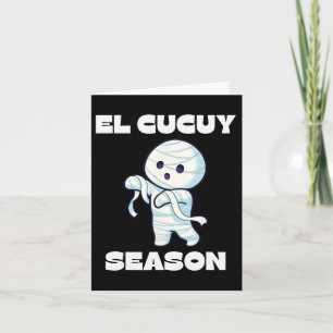 Cartão El Cucuy Season - Engraçado Halloween espanhol mex