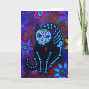 CARTÃO EL GATO VIII DIA DE LOS MUERTOS CAT
