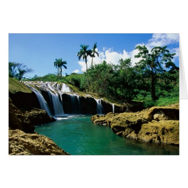 Cartão El Nicho Falls, Cuba (Frente Horizontal)