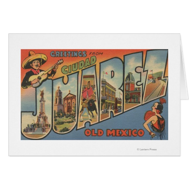 Cartão El Paso, Texas - Ciudad Juarez (Frente Horizontal)