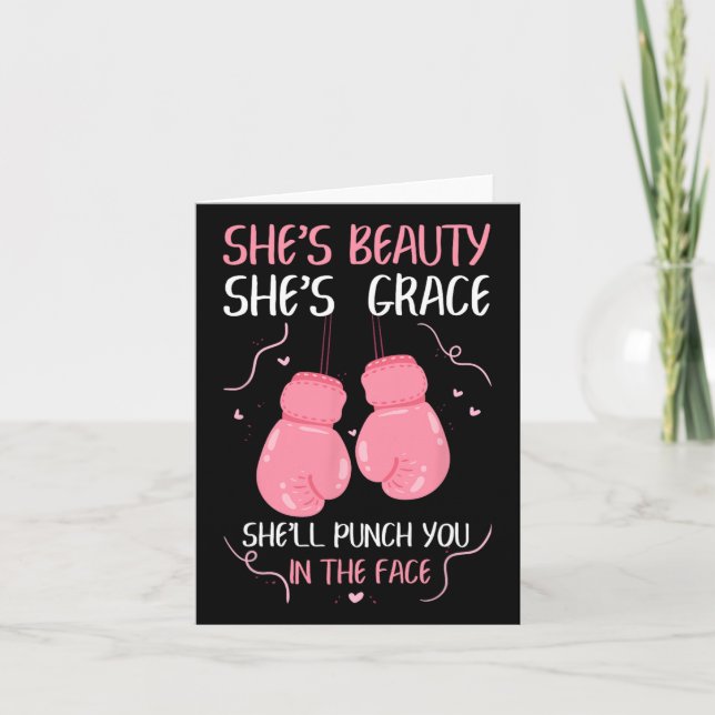 Cartão Ela é bonita. Ela é a Grace. Ela vai te prender no (Frente)