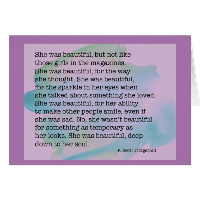 Cartão Ela Era Bela Edição Puro (Frente Horizontal)