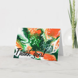 Cartão "Ela floresce como a Amazônia" Obrigado