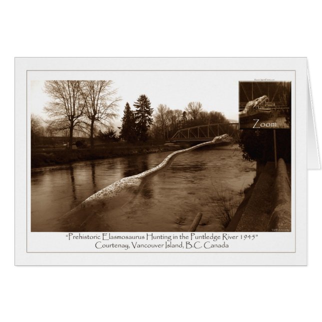 Cartão Elasmosaurus Gifts (Frente Horizontal)