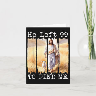 Cartão Ele Deixou Os 99 Para Me Encontrar A Páscoa Cristã