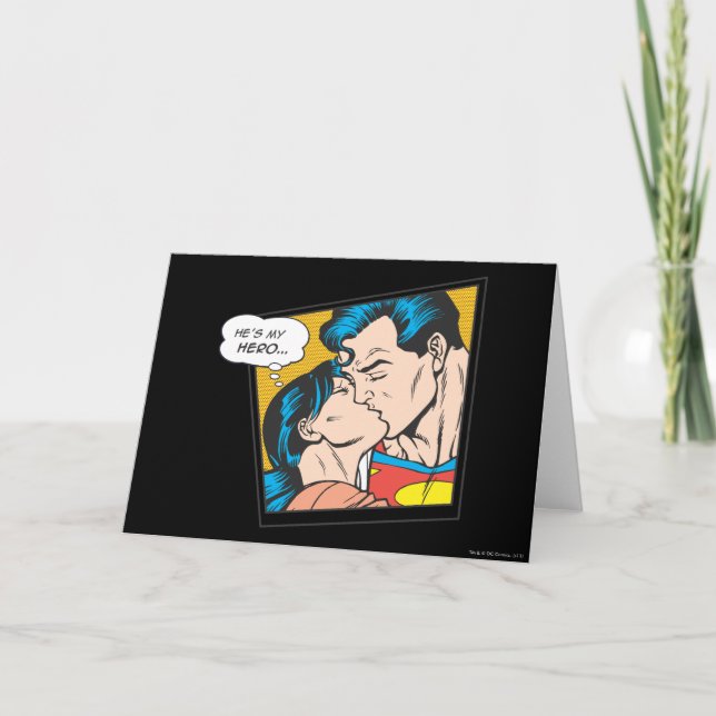 Cartão Ele é meu herói (Frente)