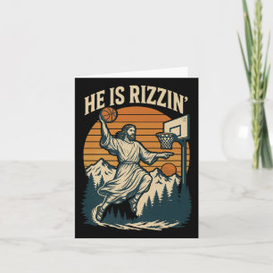 Cartão Ele É Risen Rizzin Páscoa Christian Faith Jesus Ba