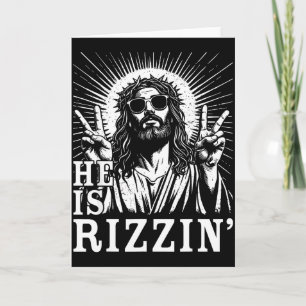 Cartão Ele É Rizzin Cruz Cristã Jesus Versículo Bíblico F