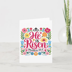 Cartão Ele Está Risen Jesus Felz pascoa Cristão Ver