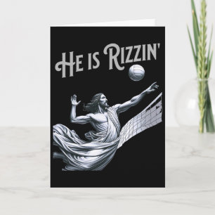 Cartão Ele Está Rizin Jesus Jogando Vôlei Esportes Divert