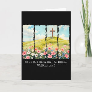 Cartão Ele Não Está Aqui Ele Ressuscitou Cruz Cristã Jesu