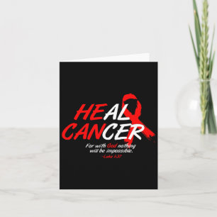 Cartão Ele Pode Curar Cancer Cancer Sanguíneo Sensibiliza