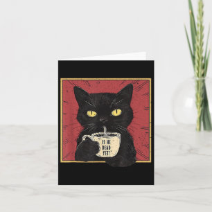 Cartão Ele Vintage Morto Ainda Engraçado Gato?