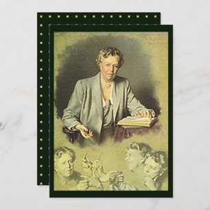 Cartão Eleanor Roosevelt White House Retrato Flat