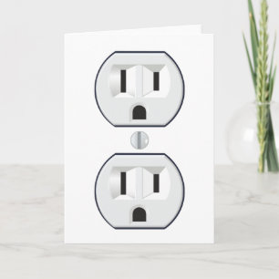 Cartão Electrical Outlet Greeting Card