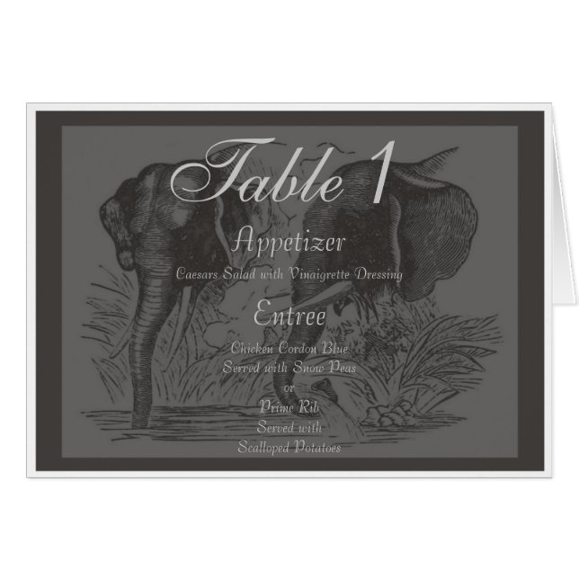 Cartão Elefante (Frente horizontal)