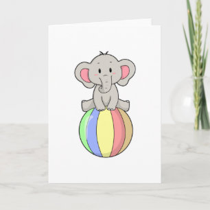 Cartão Elefante com Balão