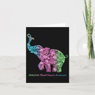 Cartão Elefante Com Cancer Metastático De Ventre Da Flor