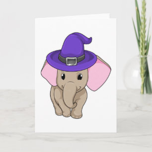 Cartão Elefante como Mago