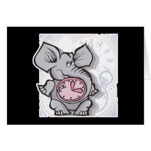 Cartão elefante esquecido