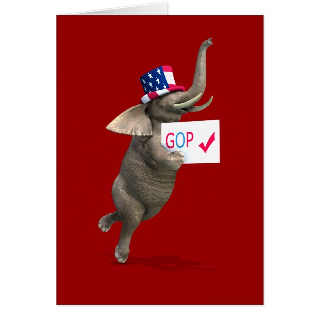 Cartão Elefante GOP (Frente)