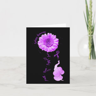 Cartão Elefante Sunflower Faith Esperança Luta Contra Epi