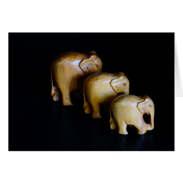 Cartão Elefantes (Frente horizontal)