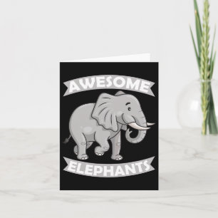 Cartão Elefantes Zoológico Circo Elefante Conservador 