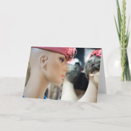 Cartão Elegância da Vintage: Figurina do Mannequin da Loj