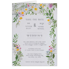 Cartão Elegância na Coleção Bloom Wedding