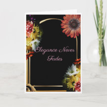 Elegância Nunca Desvanece | Luxo Floral Preto