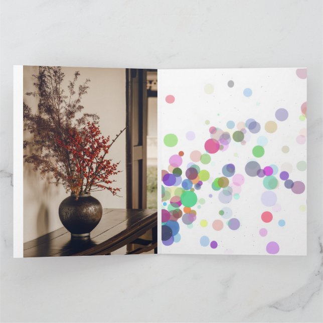 Cartão "Elegância Rústica - Natureza num Vaso" (Interior)